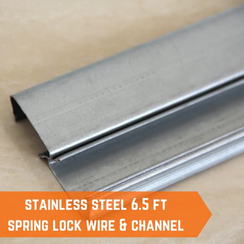 Spring Wire Lock Systems Ceiling Farm Plastic Supply 6.5 FT Spring Wire & Lock Channel, 10 Pack – Epic ...