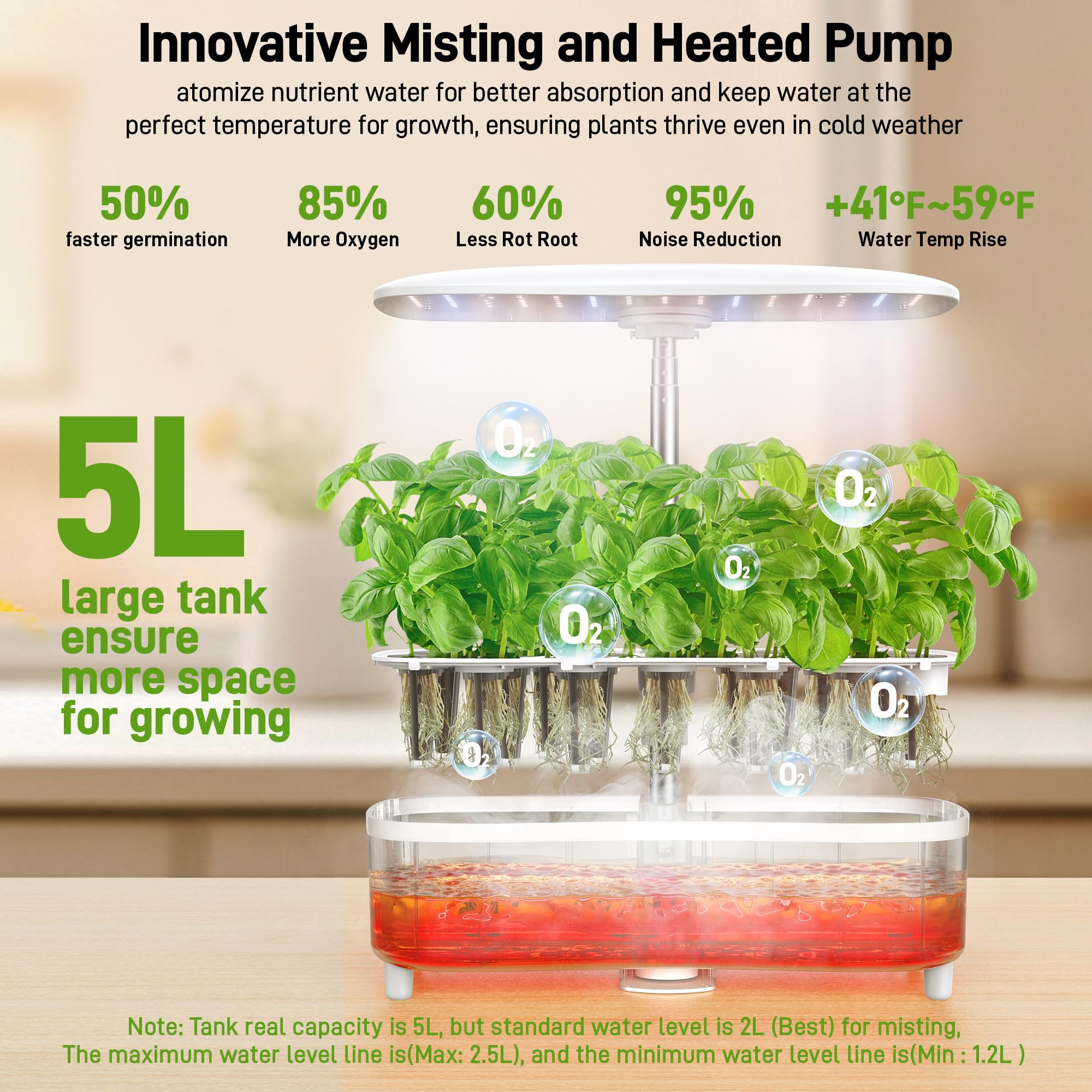 indoor plant misting system Lesujo Hydroponic Kit