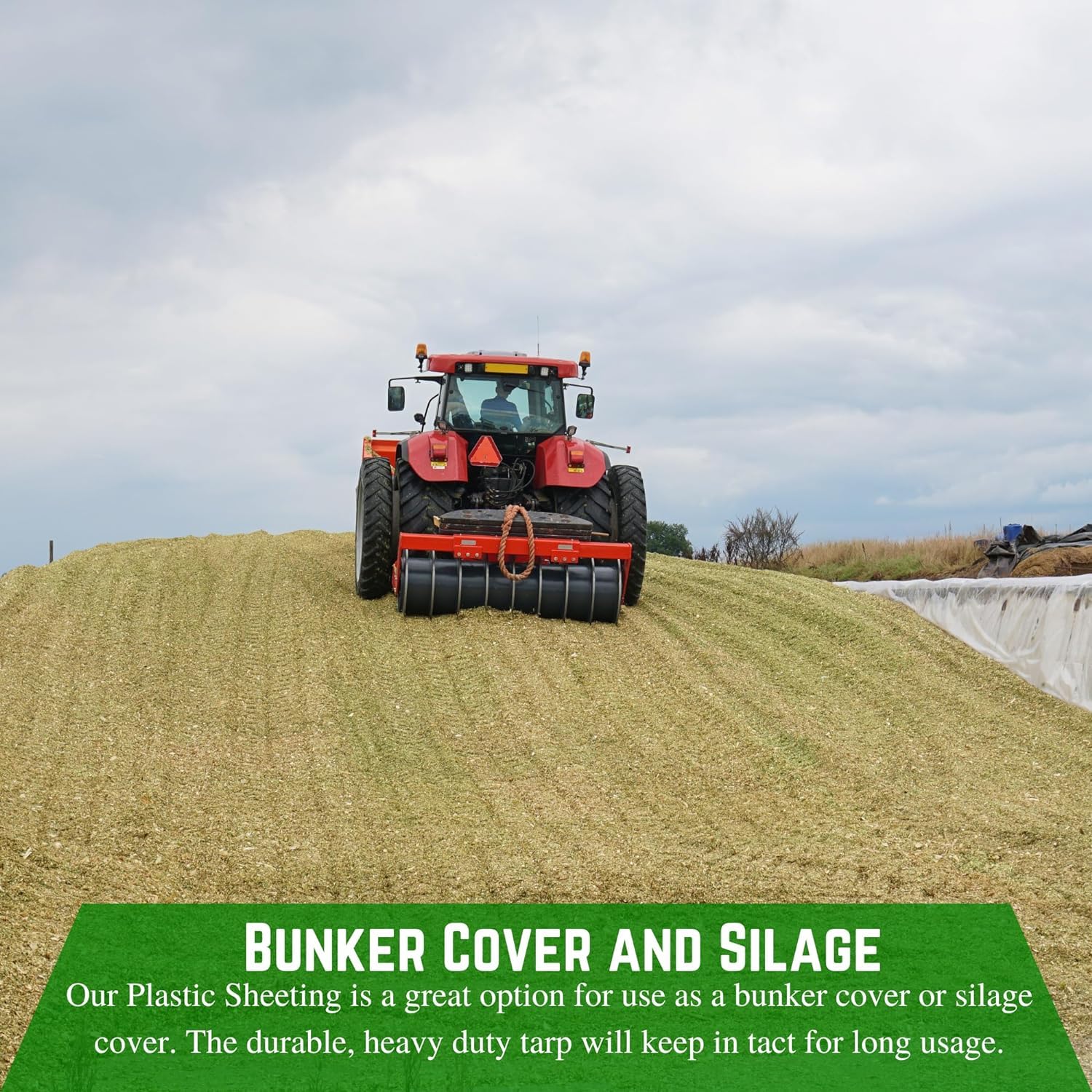 agricultural tarps Farm Plastic Supply 8 Mil Silage Tarp Black/White Plastic Sheeting – Epic Agriculture